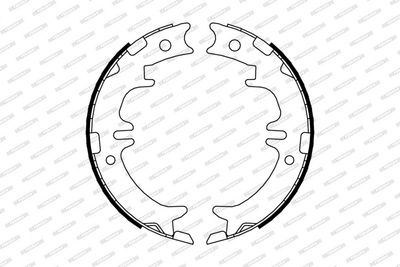 BREMSBACKENSATZ FESTSTELLBREMSE FERODO FSB674 1