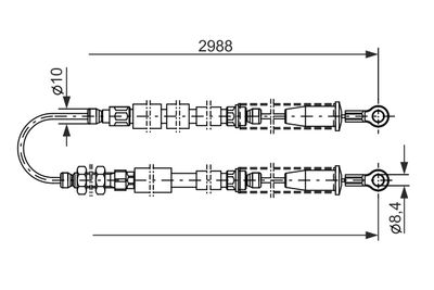 CABLU FRANA DE PARCARE BOSCH 1987477381 4