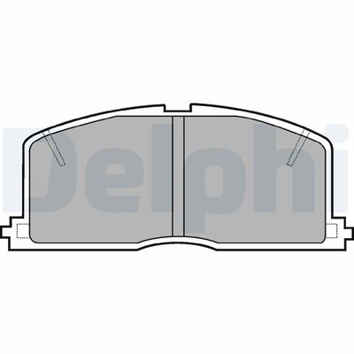 Комплект тормозных колодок, дисковый тормоз LP460