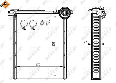 SCHIMBATOR CALDURA INCALZIRE HABITACLU NRF 54314 4