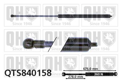 QUINTON HAZELL QTS840158 Амортизатор багажника и капота  для BMW 5 (Бмв 5)