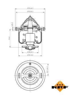 Thermostat, coolant 725110