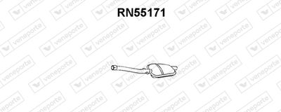 Предглушитель выхлопных газов VENEPORTE RN55171 для RENAULT 18