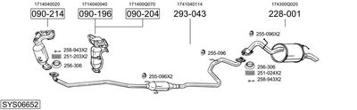 SISTEM DE ESAPAMENT BOSAL SYS06652