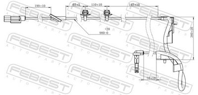 Sensor, wheel speed 04606-017