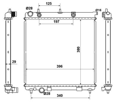 RADIATOR RACIRE MOTOR NRF 50467 4