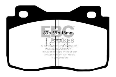 Комплект тормозных колодок, дисковый тормоз EBC Brakes DP378 для FIAT FIORINO