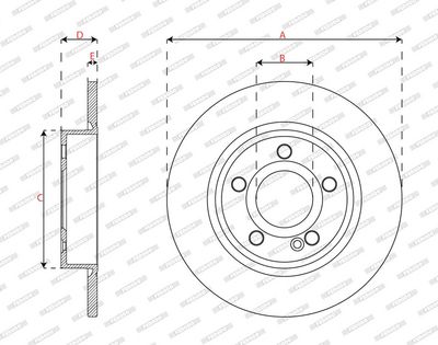 BREMSSCHEIBE FERODO DDF3024C 2