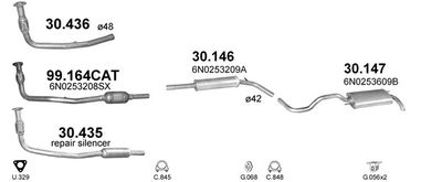 SISTEM DE ESAPAMENT POLMO POLMO00378