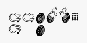 SET MONTARE SISTEM DE ESAPAMENT