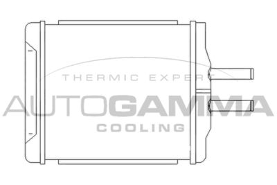 AUTOGAMMA 104937 Радиатор печки  для CHEVROLET  (Шевроле Еванда)