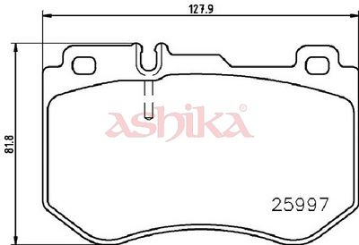 Set placute frana ASHIKA 50-00-0515