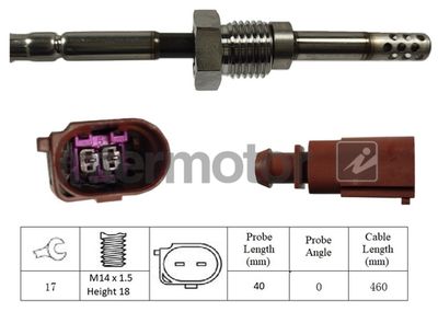 Sensor, exhaust gas temperature Intermotor 27078