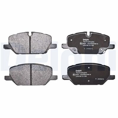 BREMSBELAGSATZ SCHEIBENBREMSE DELPHI LP3736 1