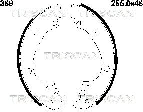 Комплект тормозных колодок TRISCAN 8100 10369 для PEUGEOT 505