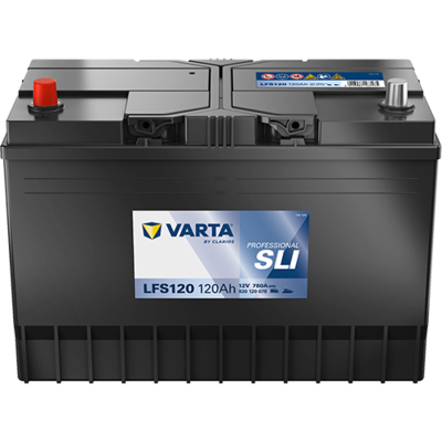 Batterij VARTA 12V 120Ah/780A (EN) PROFESSIONALl STARTER SLI (L+ standaard terminal) 349x175x236 B00 - geen montageflens (beginnen)