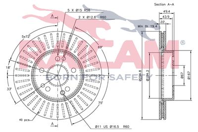 DISC FRANA RAICAM RD00445 1