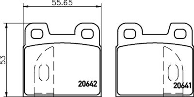 Комплект тормозных колодок, дисковый тормоз TEXTAR 2064103 для ALFA ROMEO ALFETTA