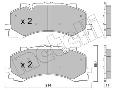 Brake Pad Set, disc brake 22-1252-0