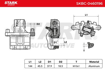 спирачен апарат STARK SKBC-0460196