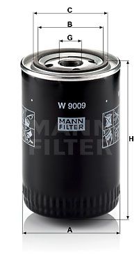 W 9009 MANN-FILTER Масляный фильтр