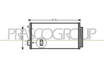 CONDENSATOR CLIMATIZARE PRASCO FT040C001