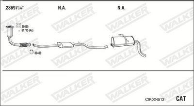 Изпускателна система WALKER CIK024512