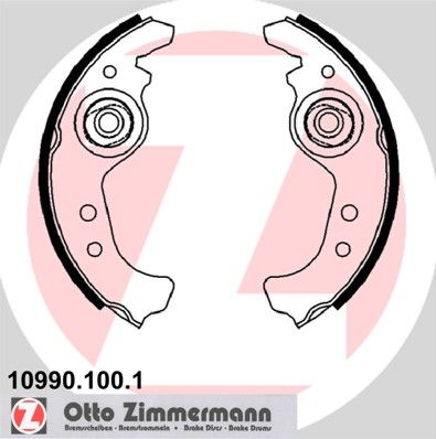 Комплект тормозных колодок ZIMMERMANN 10990.100.1 для SEAT RITMO
