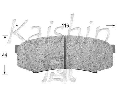 Комплект тормозных колодок, дисковый тормоз KAISHIN FK2090 для MITSUBISHI PAJERO