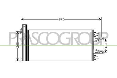 CONDENSATOR CLIMATIZARE PRASCO CI954C002