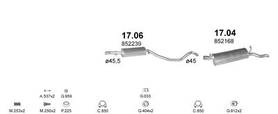 SISTEM DE ESAPAMENT POLMO POLMO00762