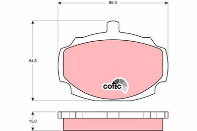 BREMSBELAGSATZ SCHEIBENBREMSE