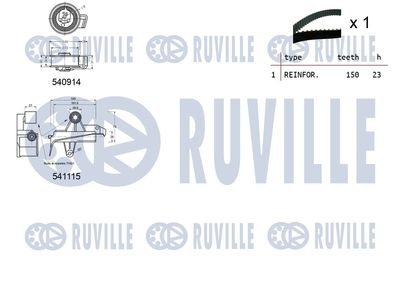 SET CUREA DE DISTRIBUTIE RUVILLE 550257 1