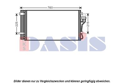 Конденсатор, кондиционер AKS DASIS 562021N для HYUNDAI GRANDEUR