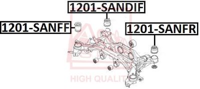 ASVA 1201-SANDIF Сайлентблок рычага для HYUNDAI SANTA FÉ II (CM) 2.7 V6 GLS 4x4 ASVA 1201-SANDIF Сайлентблок рычага для HYUNDAI SANTA FÉ II (CM) 2.7 V6 GLS 4x4