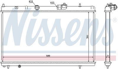 RADIATOR RACIRE MOTOR NISSENS 636013 4