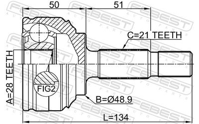 Joint Kit, drive shaft 2410-LOGI