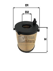 Масляный фильтр CLEAN FILTERS ML4564 для PEUGEOT 206+