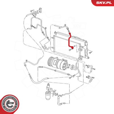 ESEN SKV - Vysoko/nízkotlakové vedenie klimatizácie FORD, SEAT, VW , 54SKV630