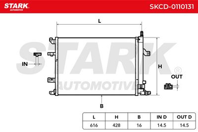 кондензатор, климатизация STARK SKCD-0110131