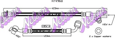 Тормозной шланг KAWE H7496Q для INFINITI QX56