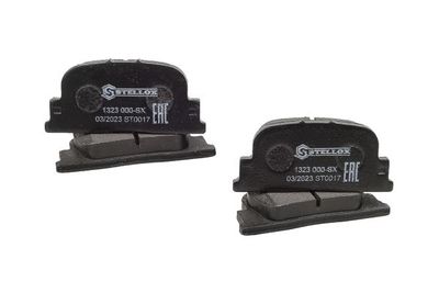 комплект спирачно феродо, дискови спирачки STELLOX 1323 000-SX