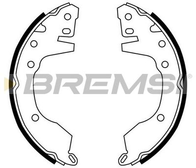 Комплект тормозных колодок BREMSI GF0820 для MITSUBISHI SPACE