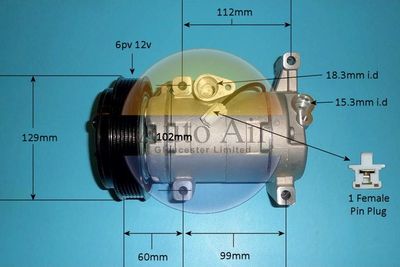 Compressor, air conditioning Auto Air Gloucester 14-0249P