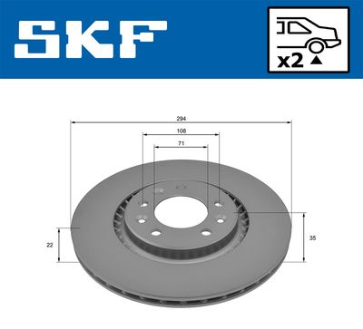 DISC FRANA SKF VKBD91305V2 1