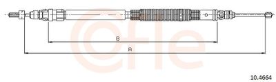 Cable Pull, parking brake 10.4664