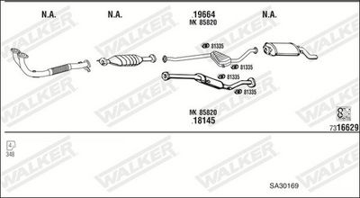 Изпускателна система WALKER SA30169