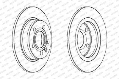 BREMSSCHEIBE FERODO DDF847C 1