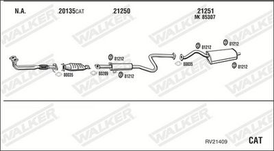 Изпускателна система WALKER RV21409