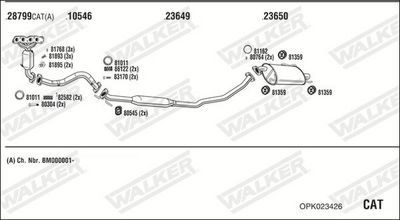 SISTEM DE ESAPAMENT WALKER OPK023426
